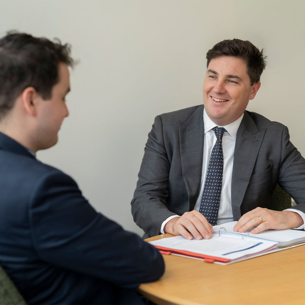 lawyer explaining case