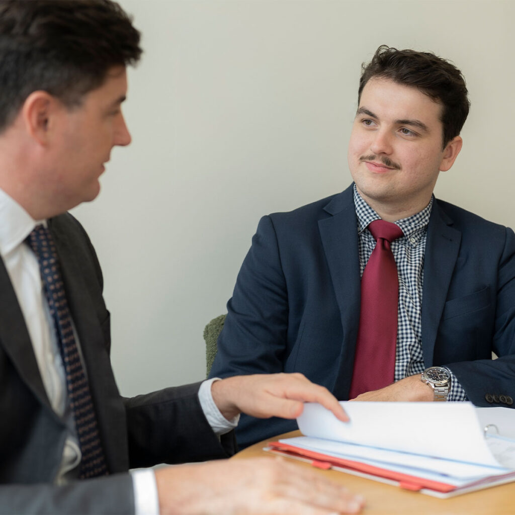 lawyers discussing case