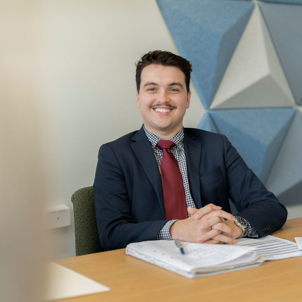 man smiling at camera